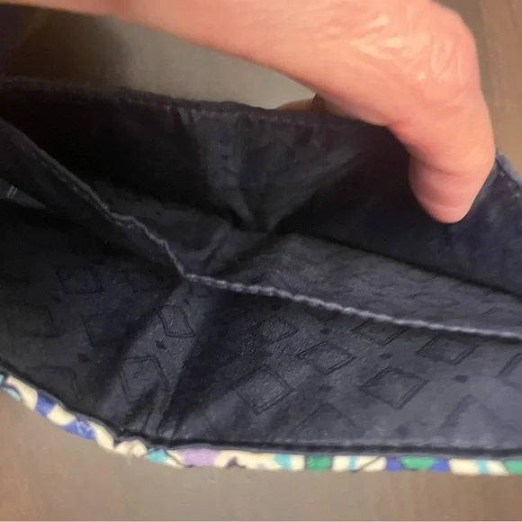 Vera Bradley Euro Wallet Lisbon Medallion RFID Trifold Snap Close Travel Compact - Picture 9 of 14